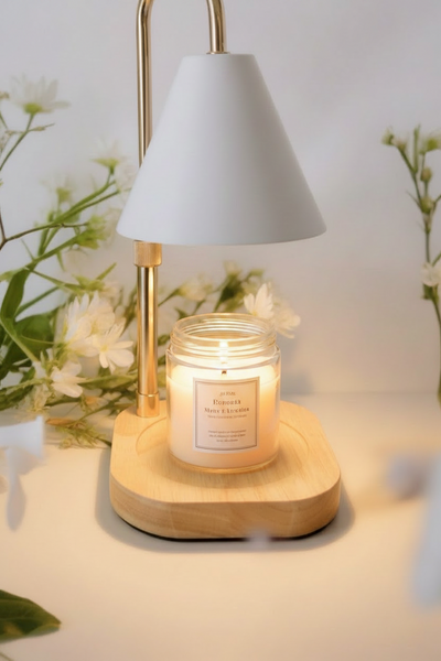 Candelino (Candle Warmer ) Soft Heat Diffuser Candle Scented Wax Melt (With Extendable Arm)