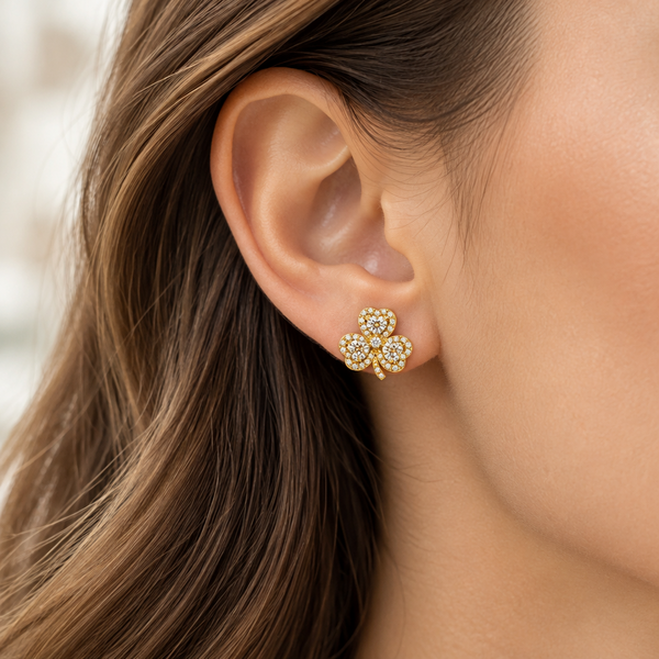 Séala Clover Earring in Gold