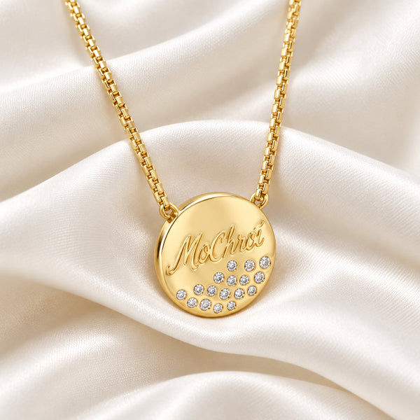 Séala Mo Chroí Disc Pendant Chain Gold