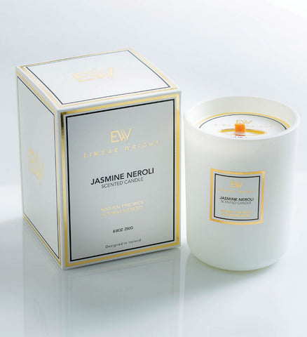 JASMINE NEROLI SCENTED CANDLE 8.8oz 250g by Eimear Wright 50 hour burn time