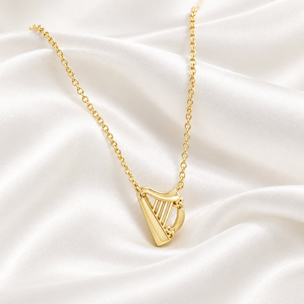 Séala Harp Pendant Chain Gold