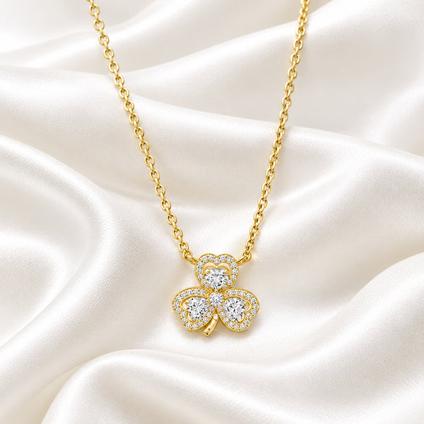 Séala Clover Pendant Chain in Gold