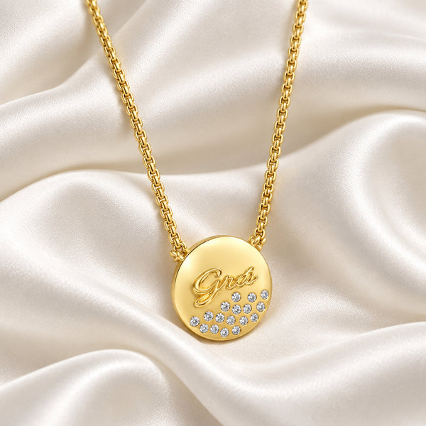 Séala Grá Disc Pendant Chain Gold