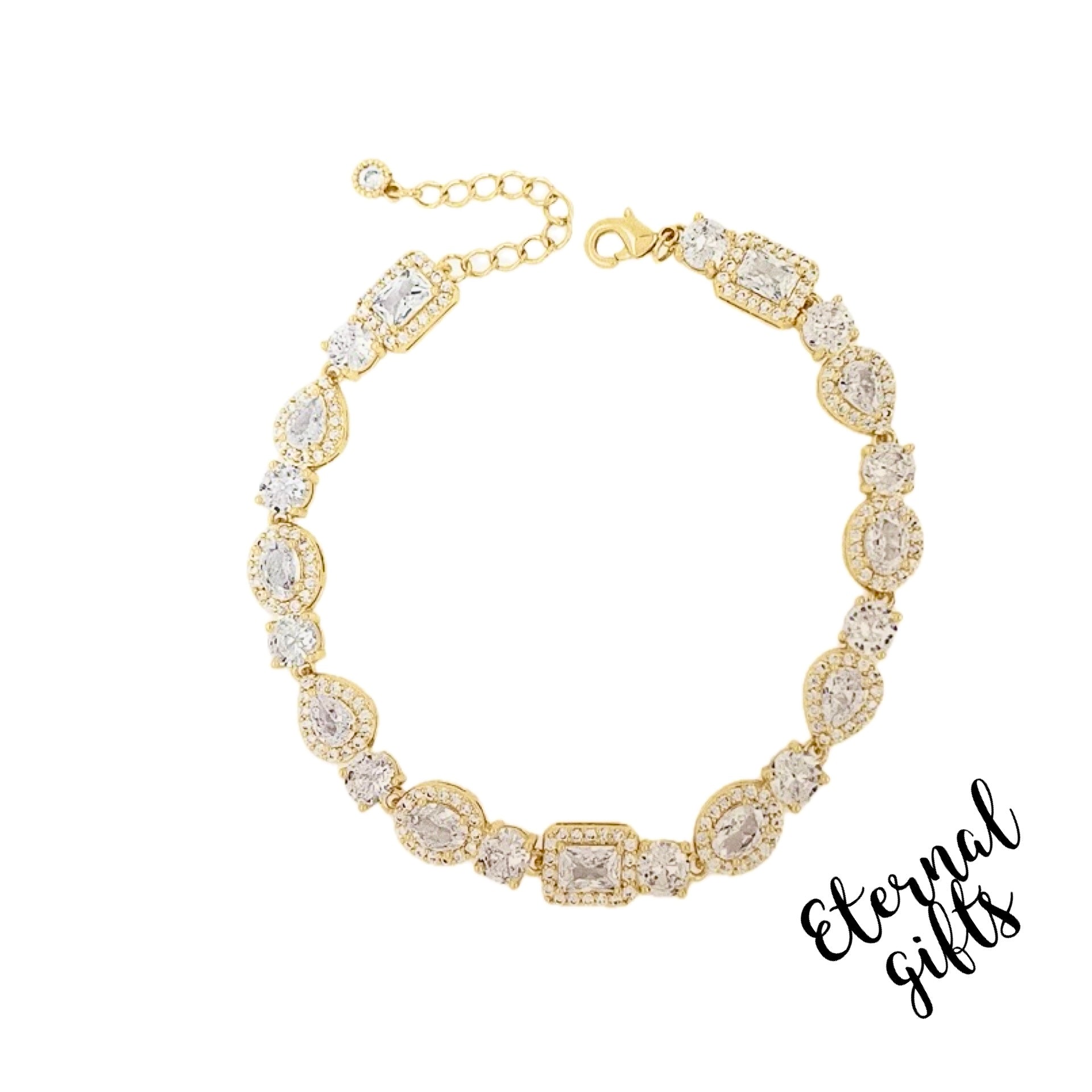 Statement Bracelet in Gold by Absolute Jewellery