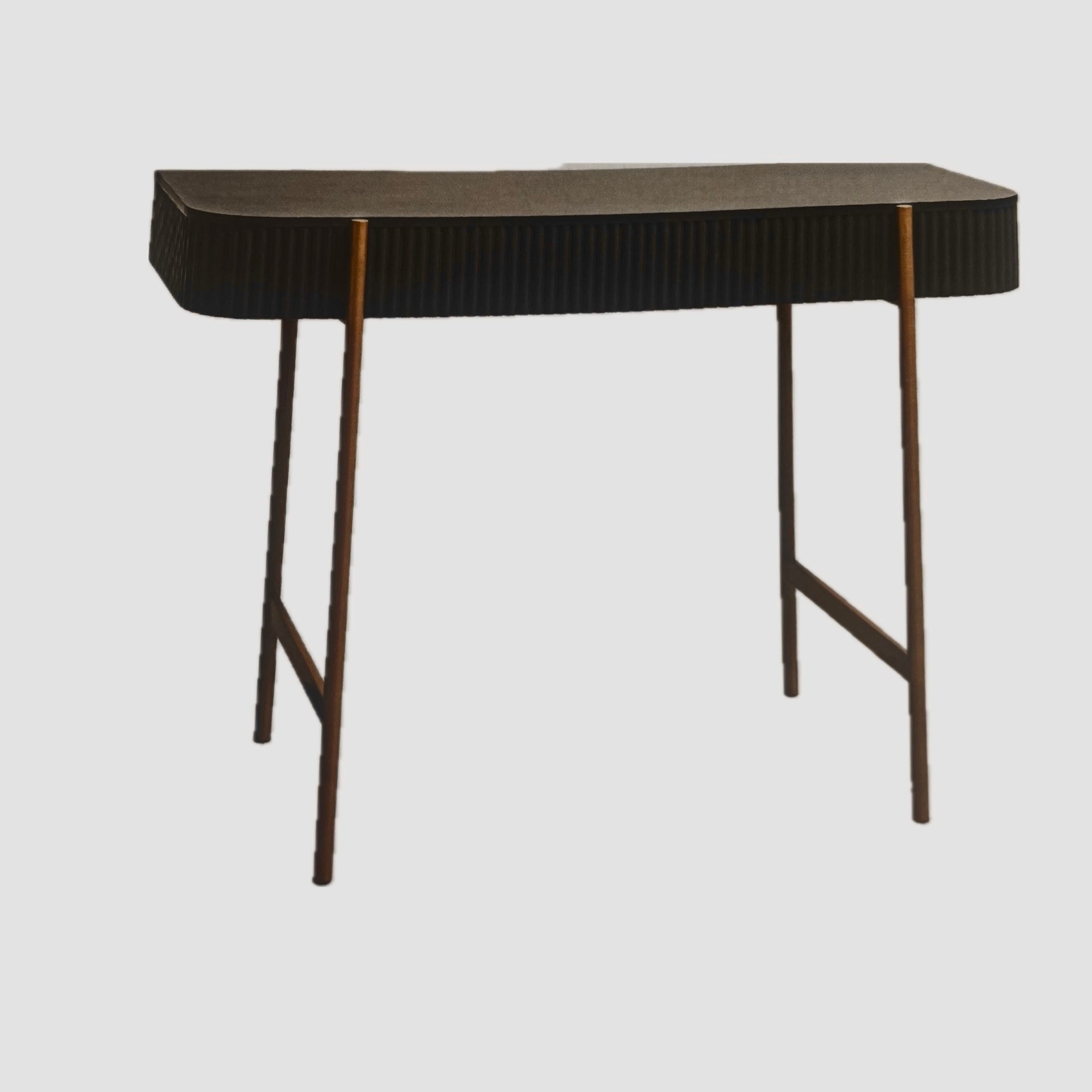 Black and Brass Console Table