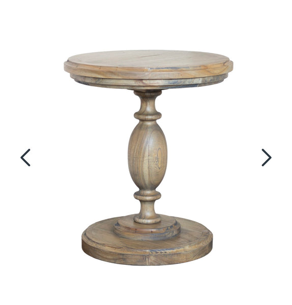 Rustic Pillar Round Table