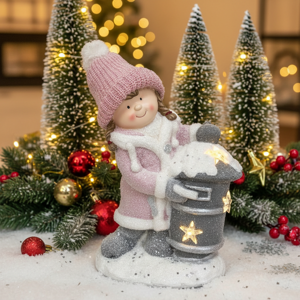 Postbox Colly From The Colly & Molly Christmas Collection (With LED Lights)