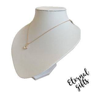 Drop Diamond in Gold Necklace by Estela