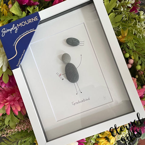Graduation Pebble Art ( Large) by Simply Mourne