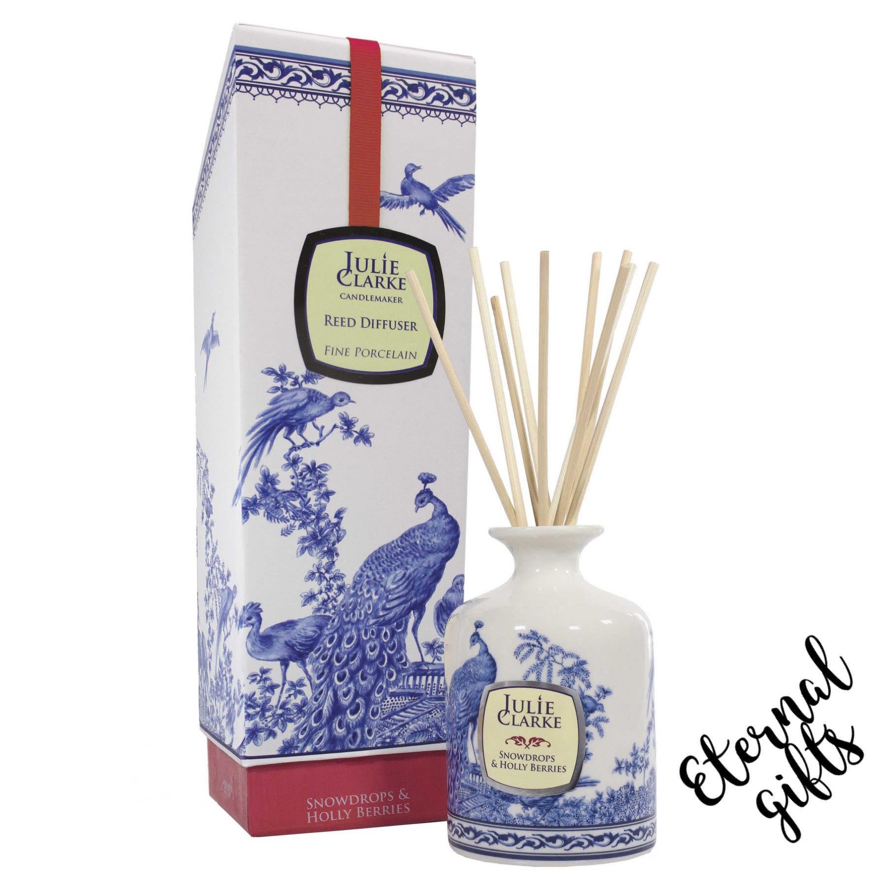 Snowdrops & Holly Diffuser Peacock Range by Julie Clarke