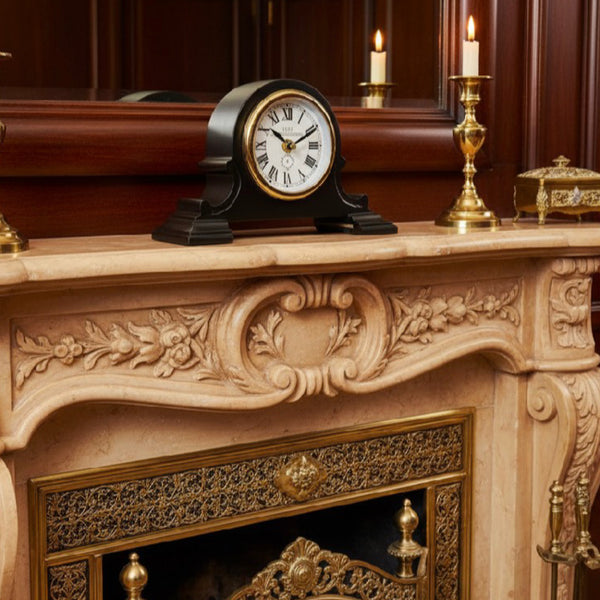 Antique Brass Mantle Clock