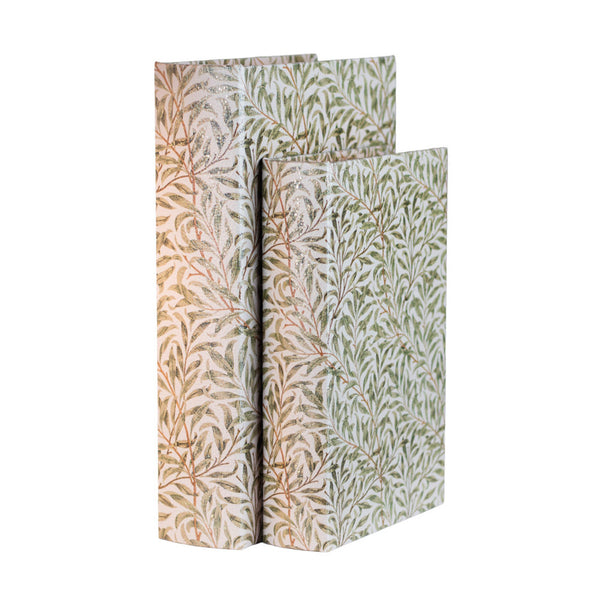 Decorative accessory storage book boxes in willow