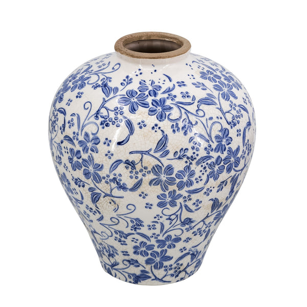 Blue floral Vase 28cm