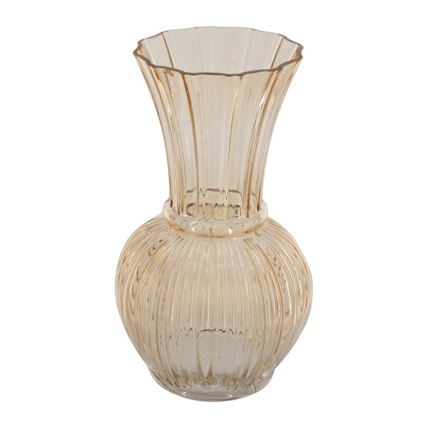 Amber Glass Vase 29cm
