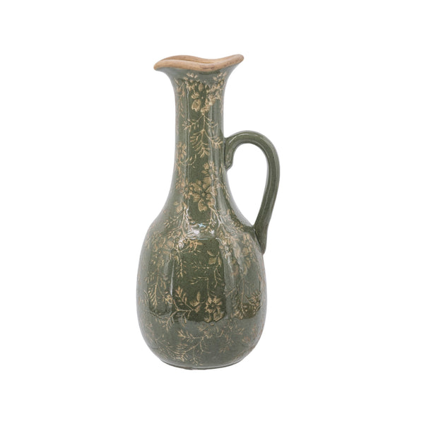 Green Pitcher Vase 31cm