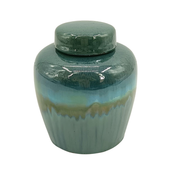 Reactive Glaze Lidded Jar 25cm