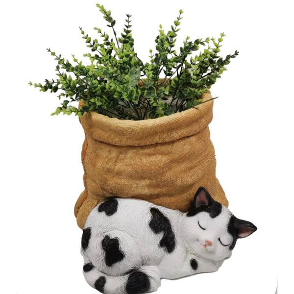 Sleeping Cat Planter