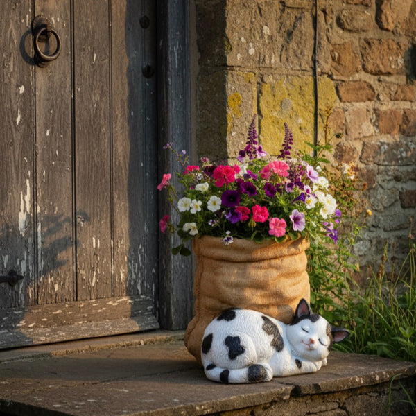 Sleeping Cat Planter