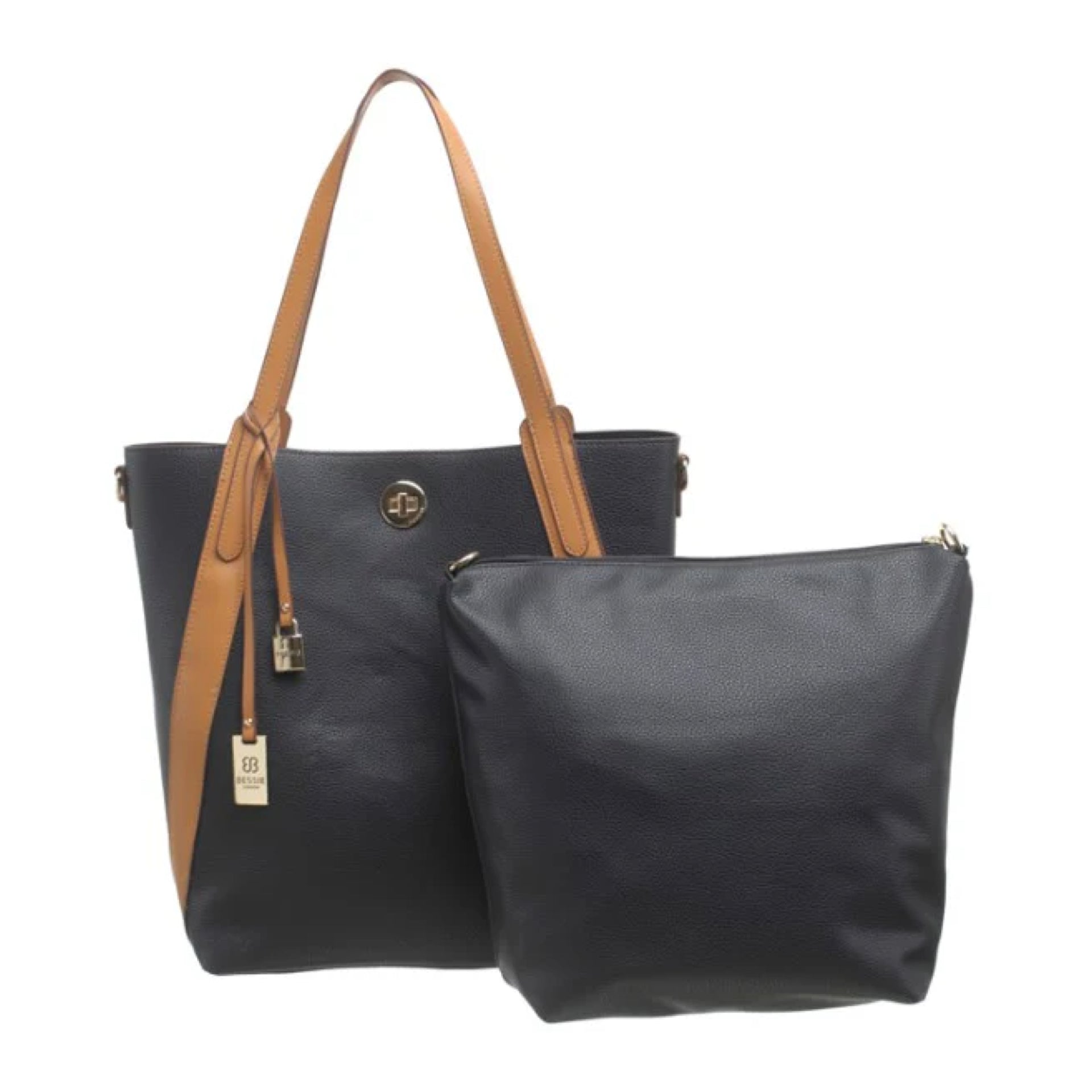 The Saoirse Tote (Set of 2) Handbag in Black