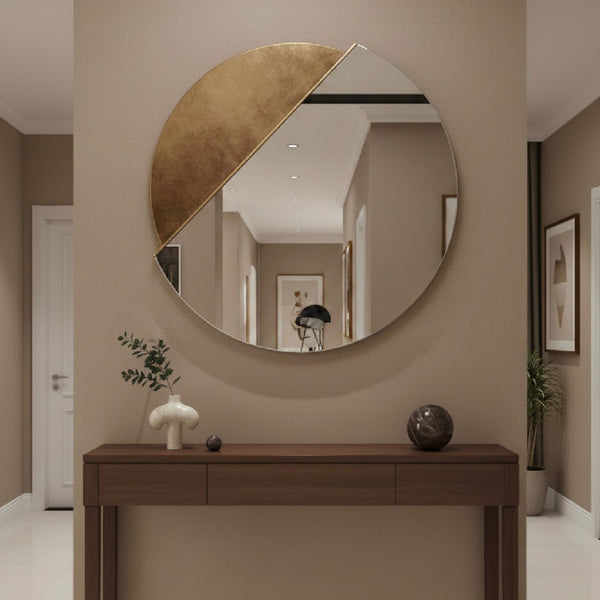 Genevieve round Mirror - Mindy Brownes Interiors