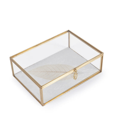 Leaf Glass Box Small by Mindy Brownes