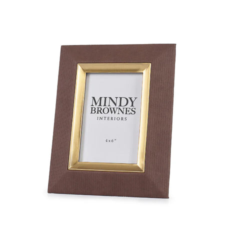 Sutera Frame (Brown 4 X 6) by Mindy Brownes Interiors