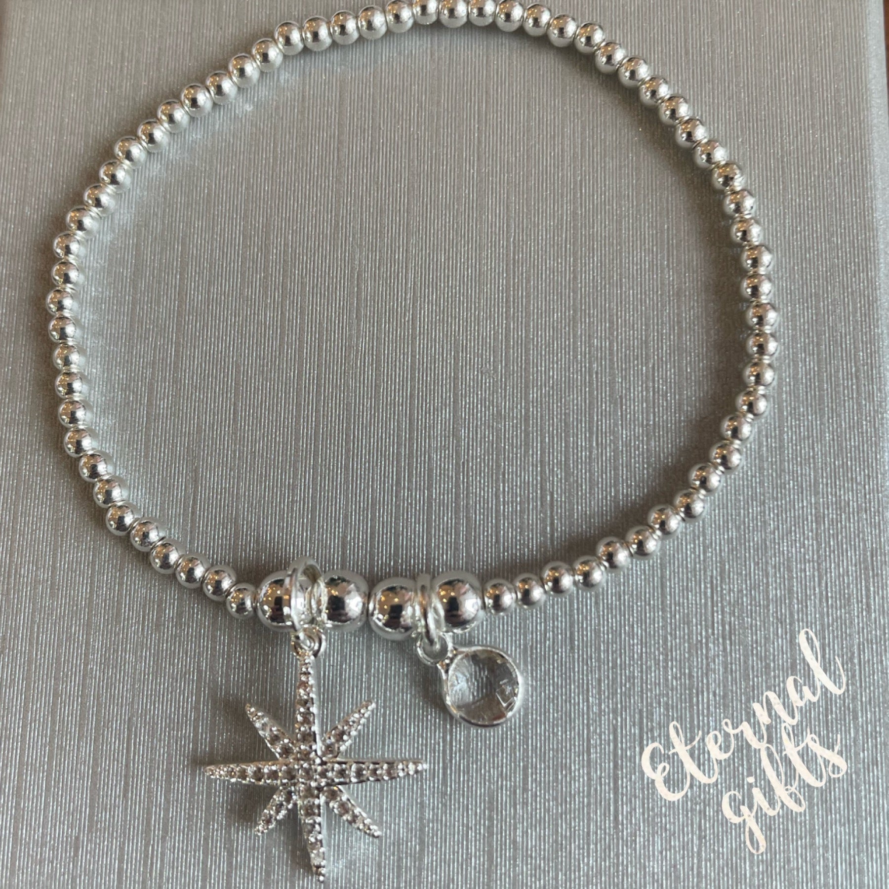 Star Charm Bracelet in Silver