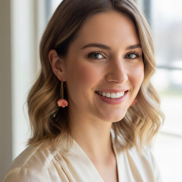 The Freda Earrings  in Blossom by Marlese Made - Irish Designer
