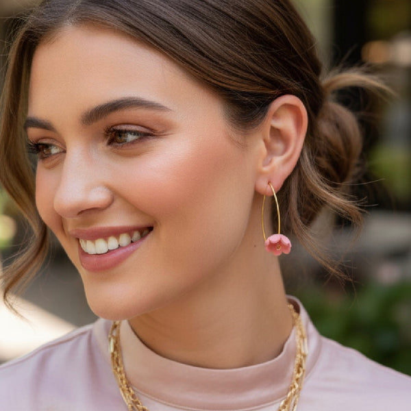 The Freda Earrings  in Blossom by Marlese Made - Irish Designer