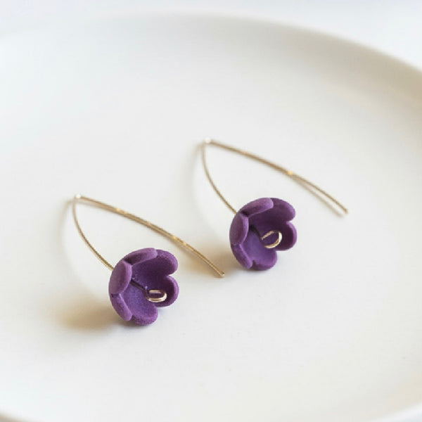 The Freda Earring in Purple by Marlese Made / Irish Designer