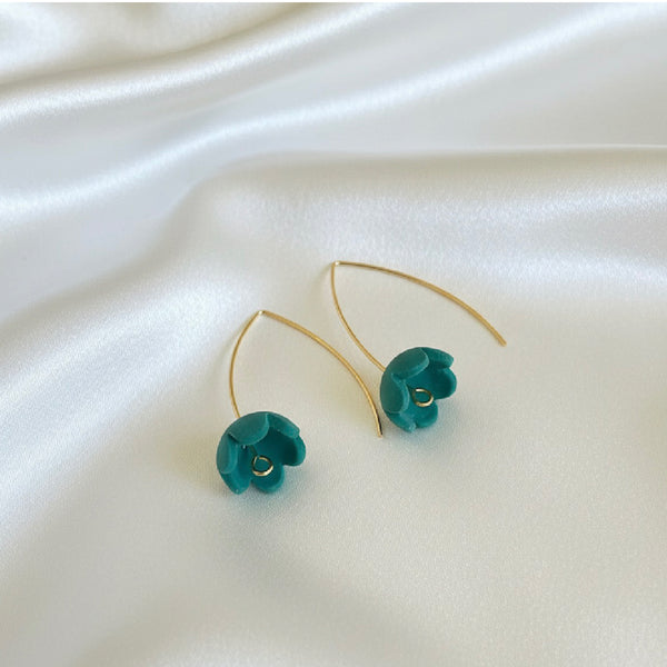 The Freda Earring  in Green by Marlese Made - Irish Designer