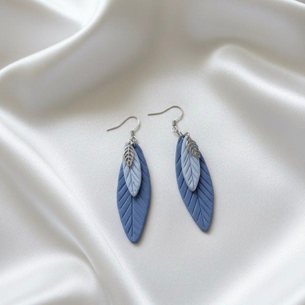The Leah Earring in Blues  by Marlese Made - Irish Designer