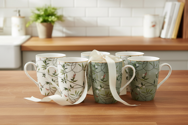 Alice Bell set of 6 mugs by Mindy Brownes