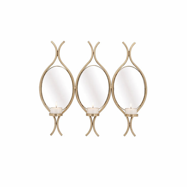Claude Mirrored Triple Sconce by Mindy Brownes