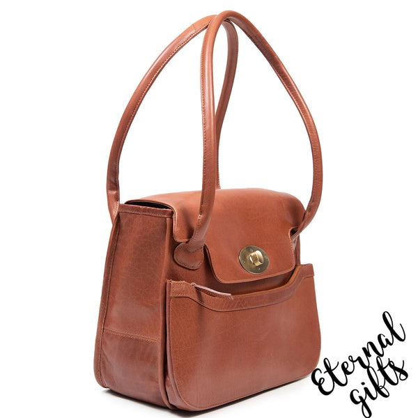 The Kilkenny Leather Bag in Tan - Tinnakeenly Leathers