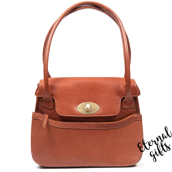 The Kilkenny Leather Bag in Tan - Tinnakeenly Leathers