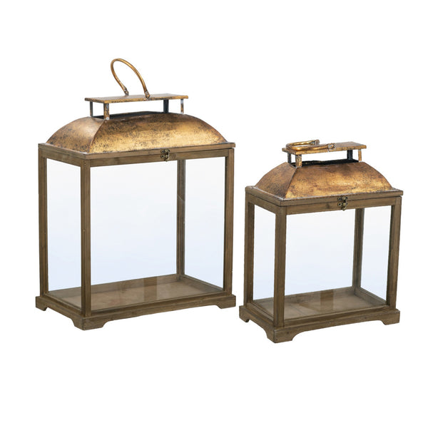 Set of 2 Fold Lanterns 57cm