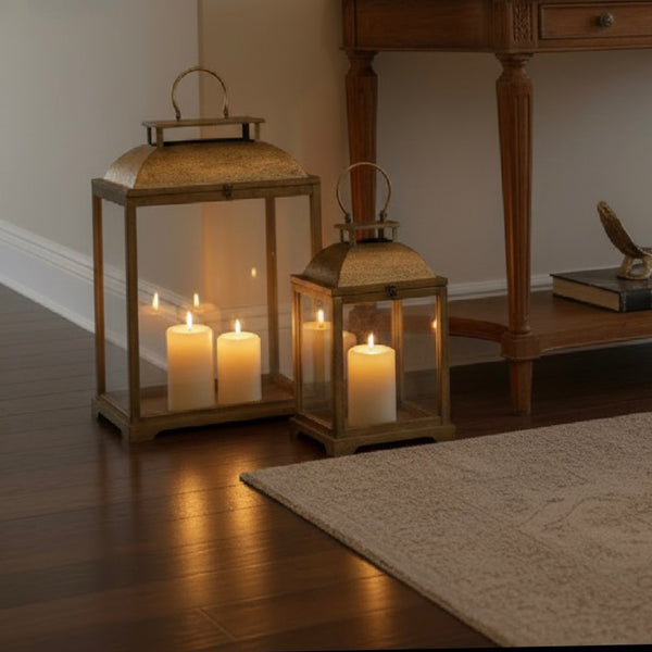 Set of 2 Fold Lanterns 57cm