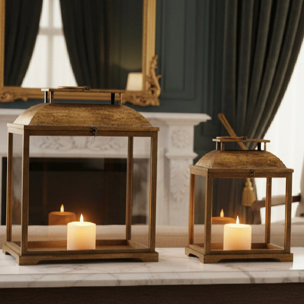 Set of 2 Fold Lanterns 57cm