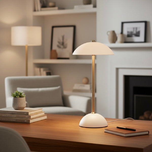Rechargeable Matt Ivory Lamp