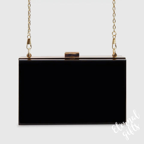 The Cara Clutch Handbag in Black