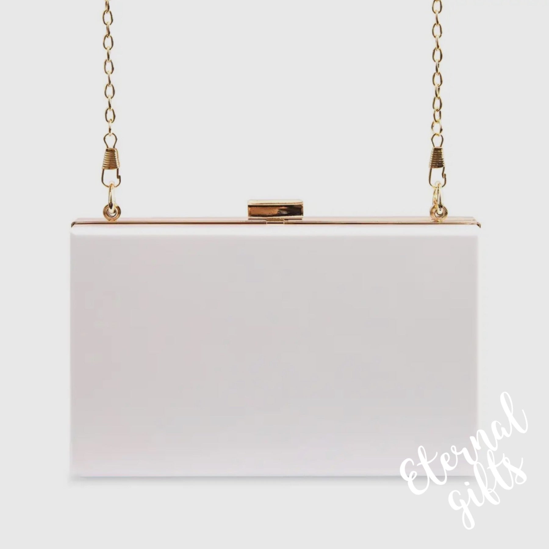 The Cara Clutch Handbag in White