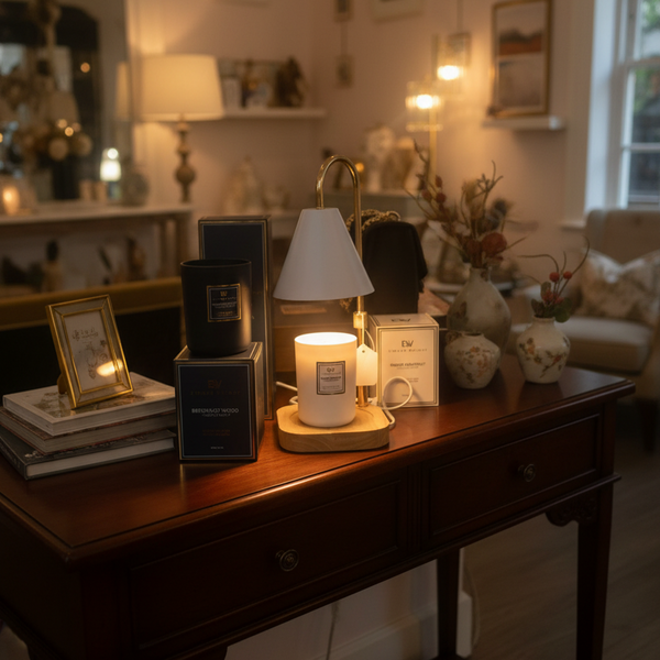 Candelino (Candle Warmer ) Soft Heat Diffuser Candle Scented Wax Melt (With Extendable Arm)