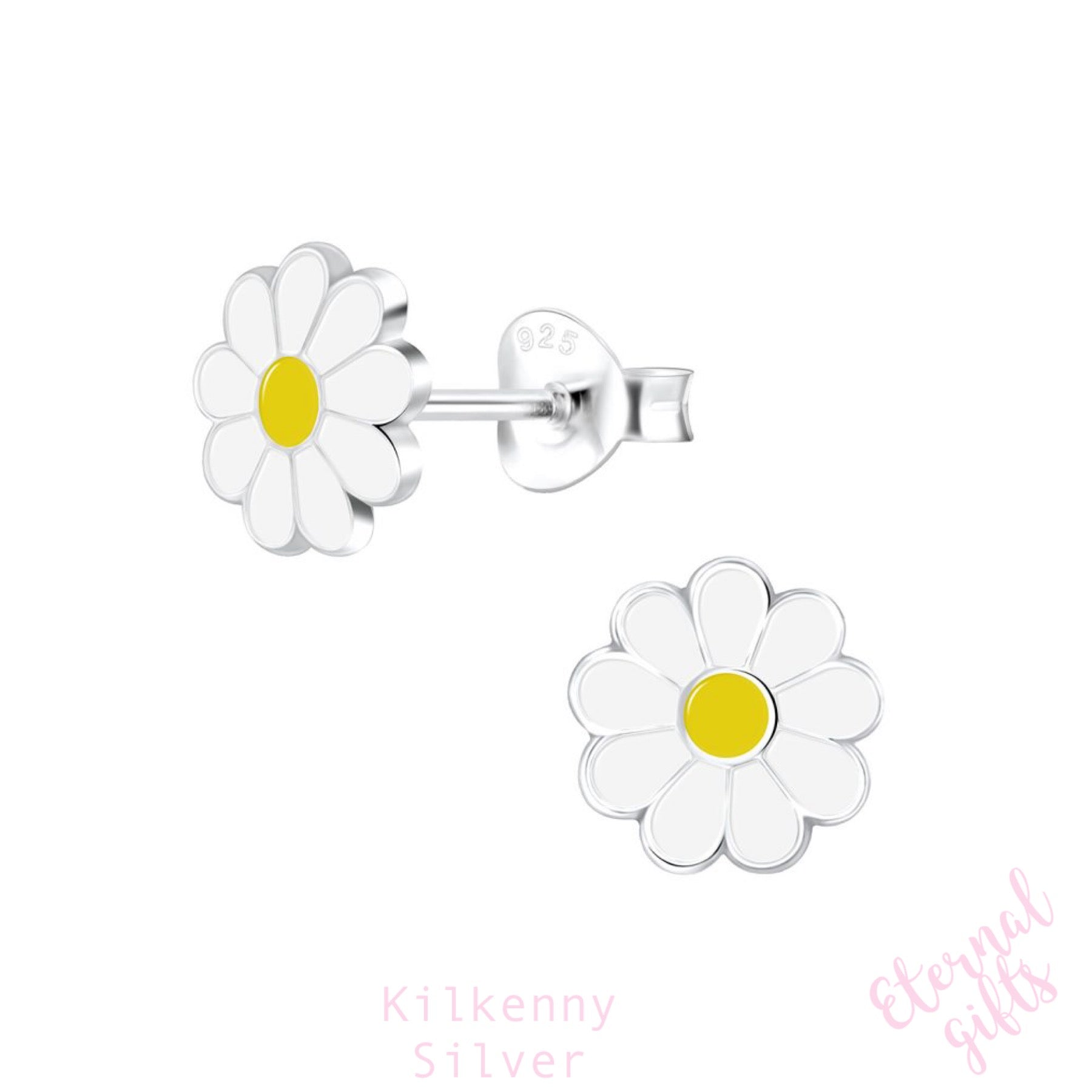 Silver Daisy Earrings by Kilkenny Silver