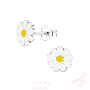 Silver Daisy Earrings by Kilkenny Silver