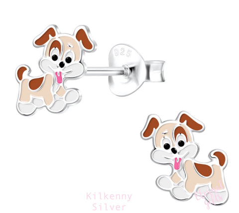 Puppy Stud Earrings by Kilkenny Silver