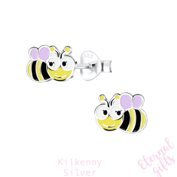 The Happy Bee Stud Earring by Kilkenny Silver