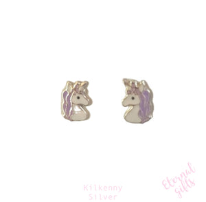 Purple Unicorn Studs by Kilkenny Jewellery