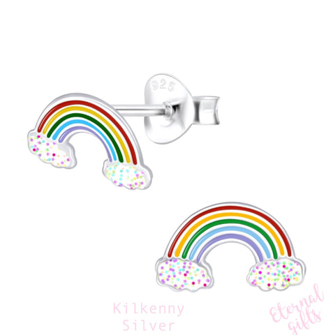 Rainbow Stud Earrings by Kilkenny Silver