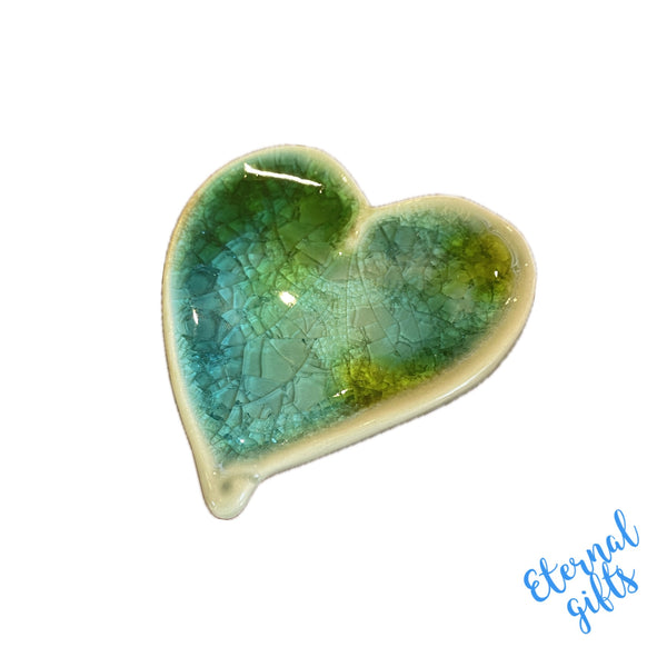 Aqua Love Heart boxed by The Mood Designs